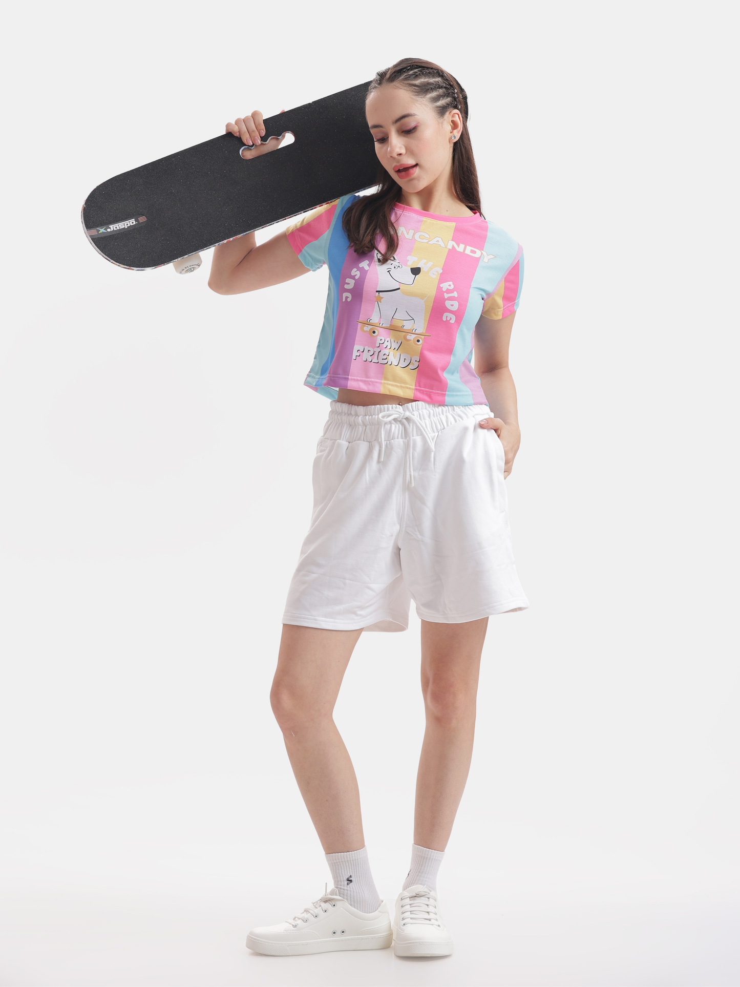 Rainbow : Board Riding Dog