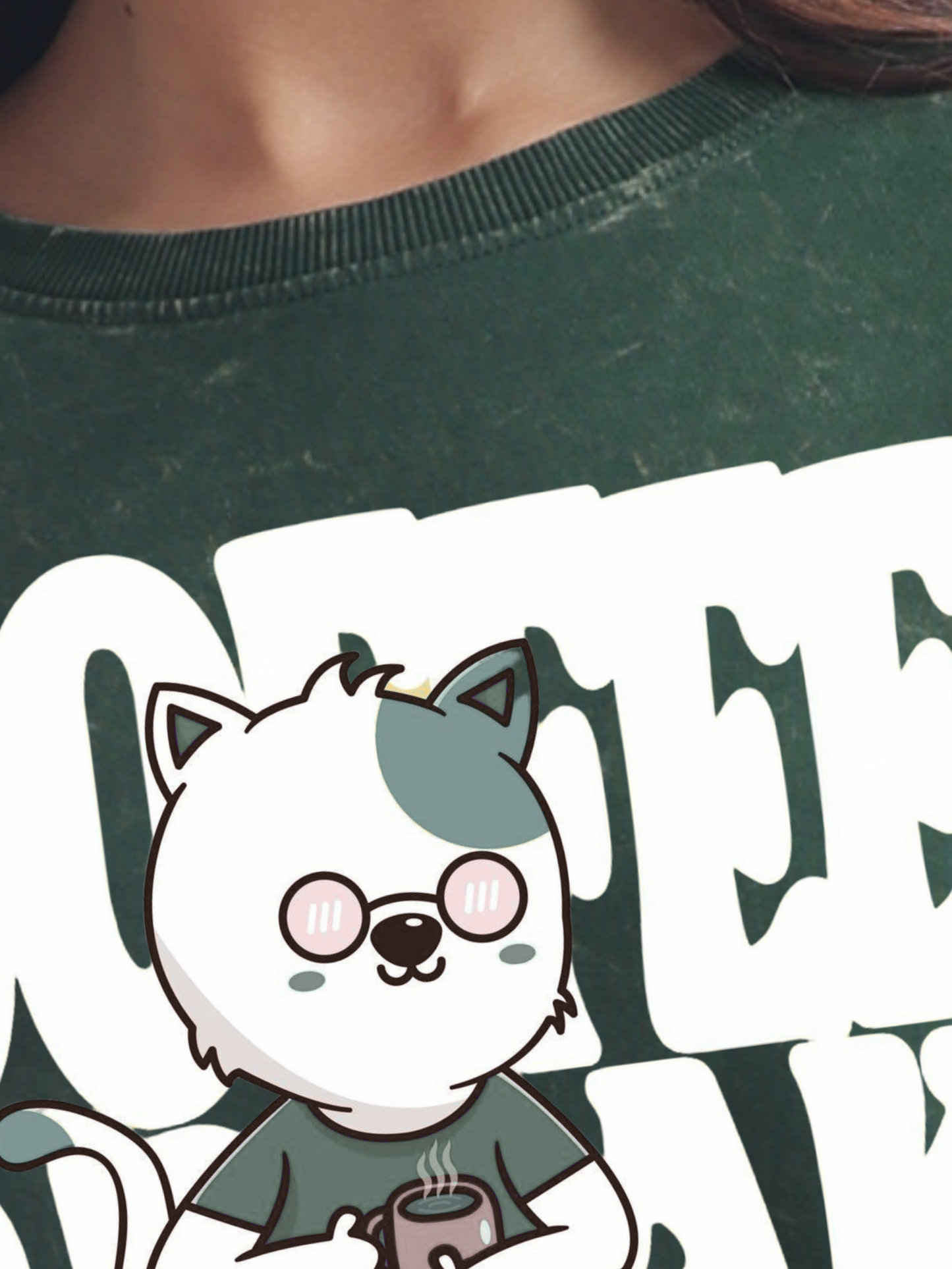 Techie Cat And Coffee Break