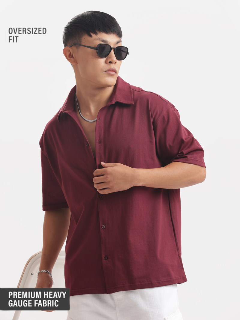 Solid : Maroon Shirt