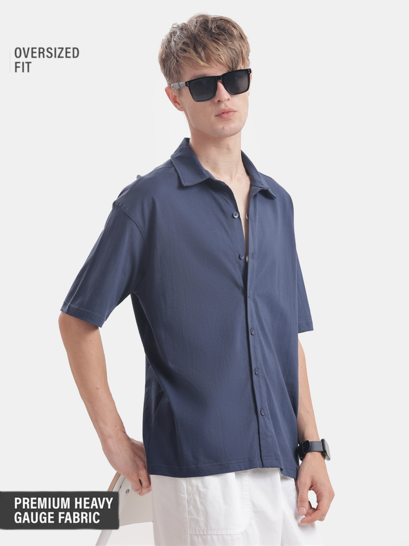 Solid : Navy Blue Shirt