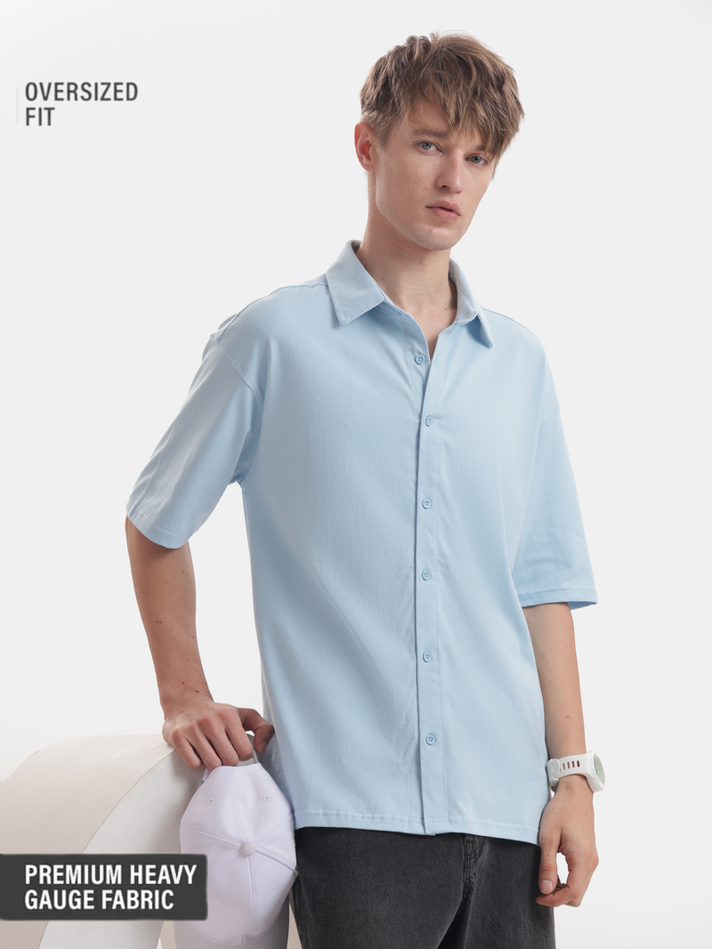 Solid : Baby Blue Shirt