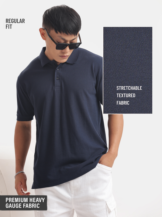 Solid : Navy Blue Polo
