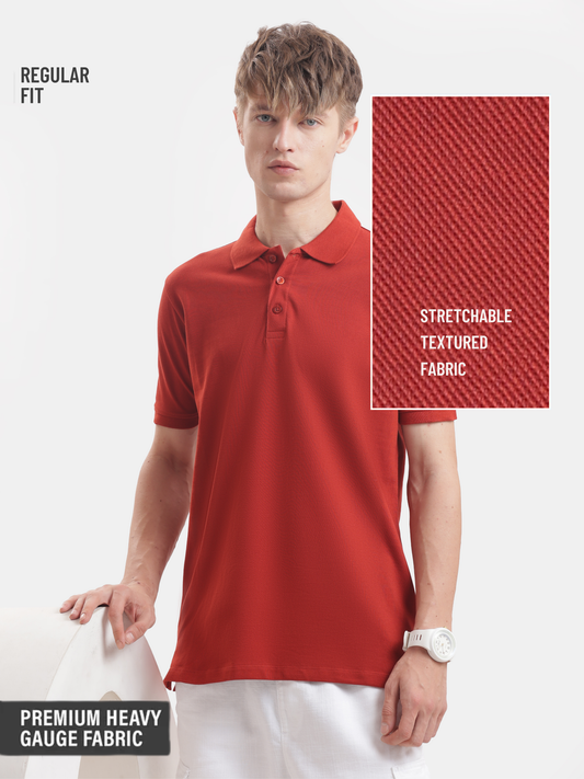 Solid : Brick Red Polo