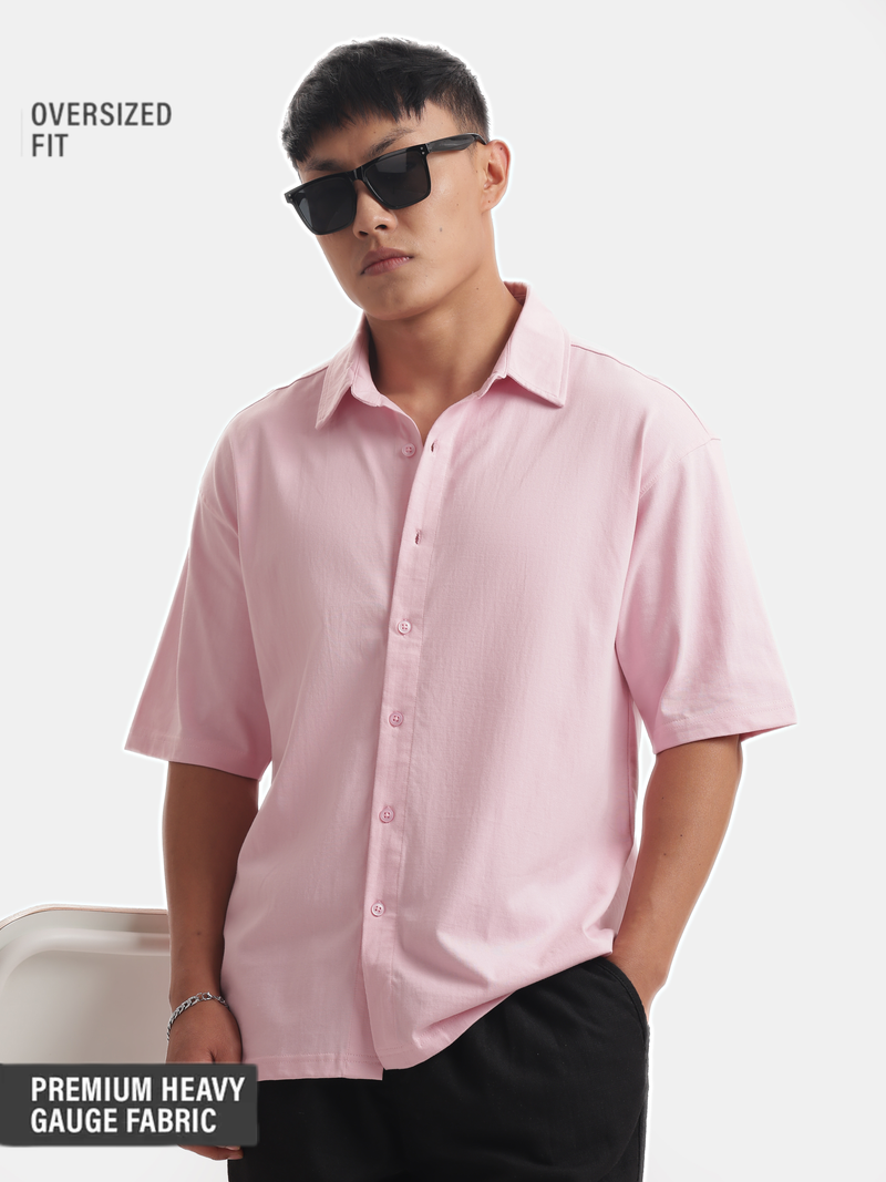 Solid : Baby Pink Shirt