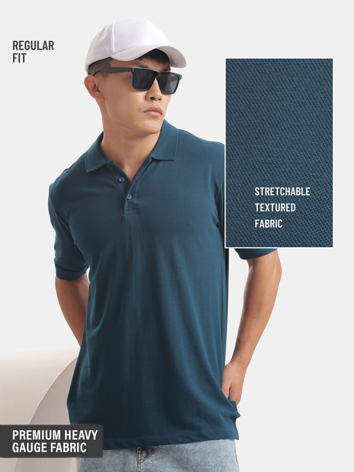 Solid : Petrol Blue Polo
