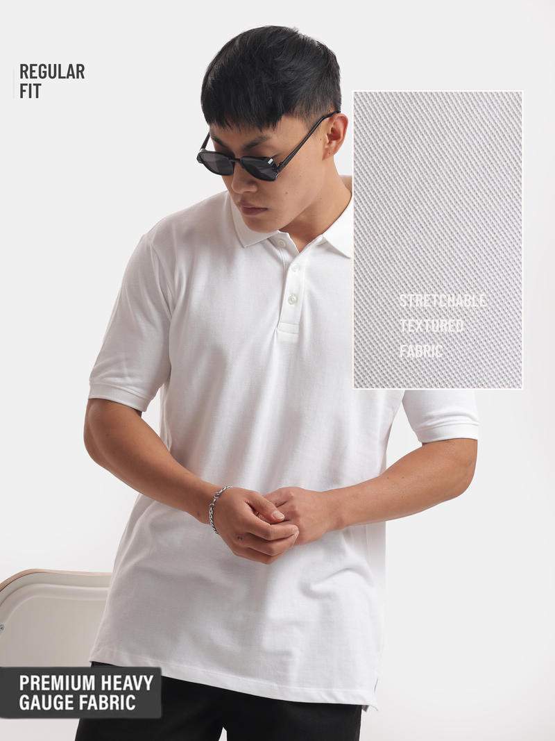Solid : White Polo