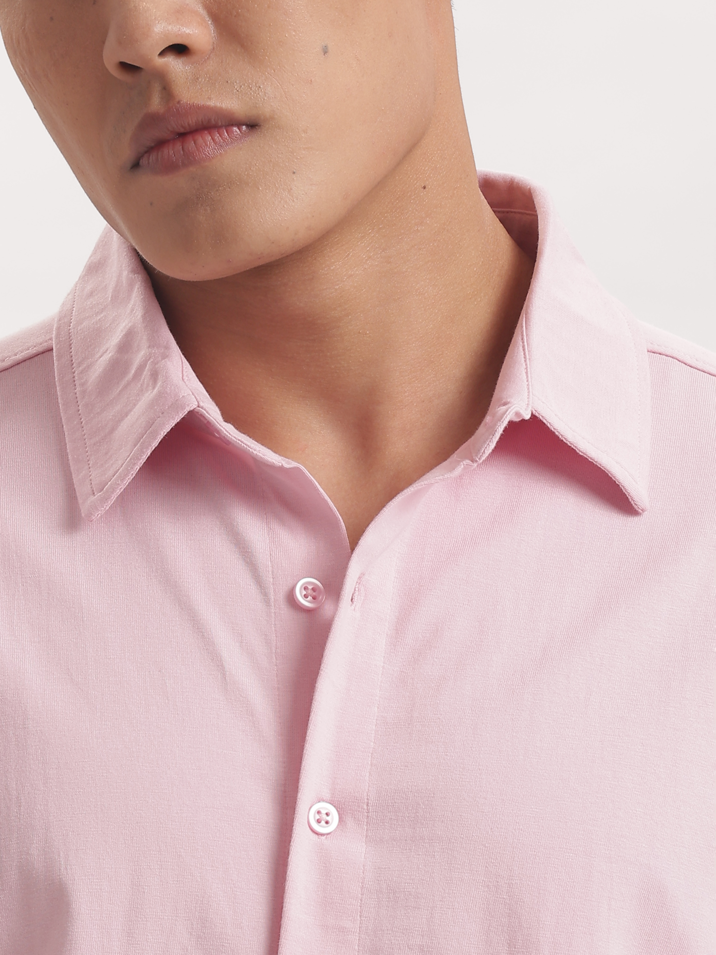 Solid : Baby Pink Shirt