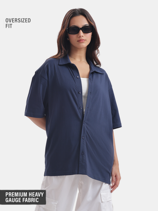 Solid : Navy Blue Shirt
