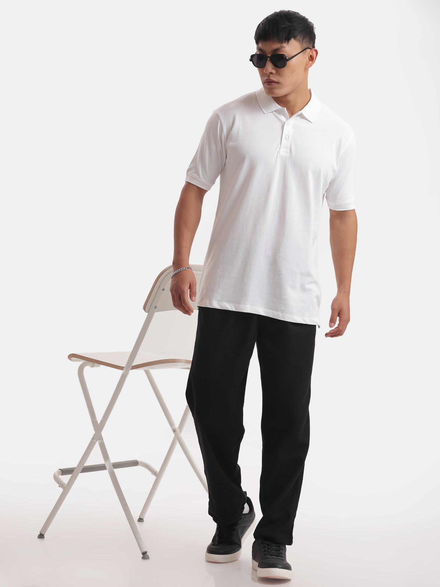 Solid : White Polo