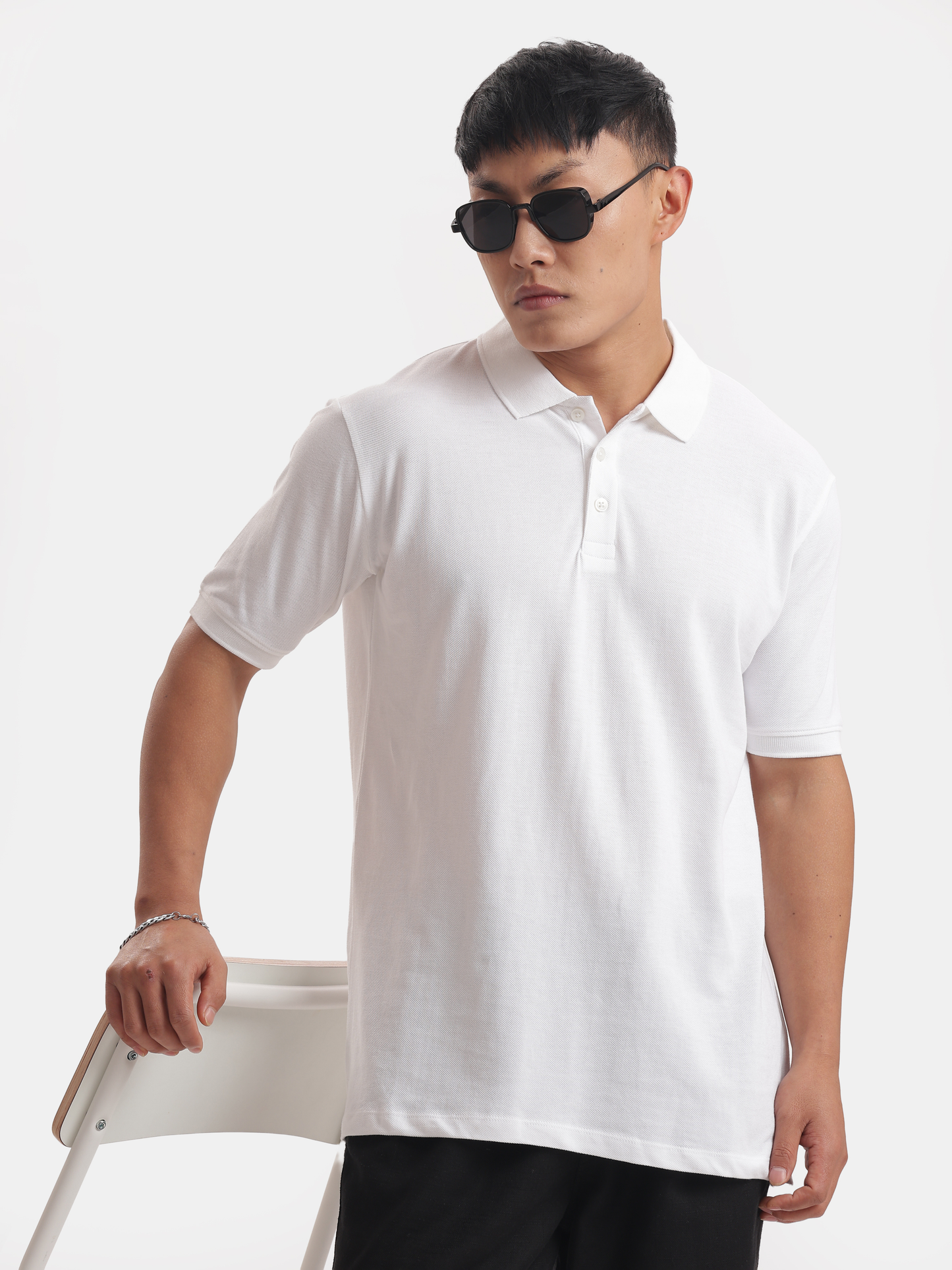 Solid : White Polo