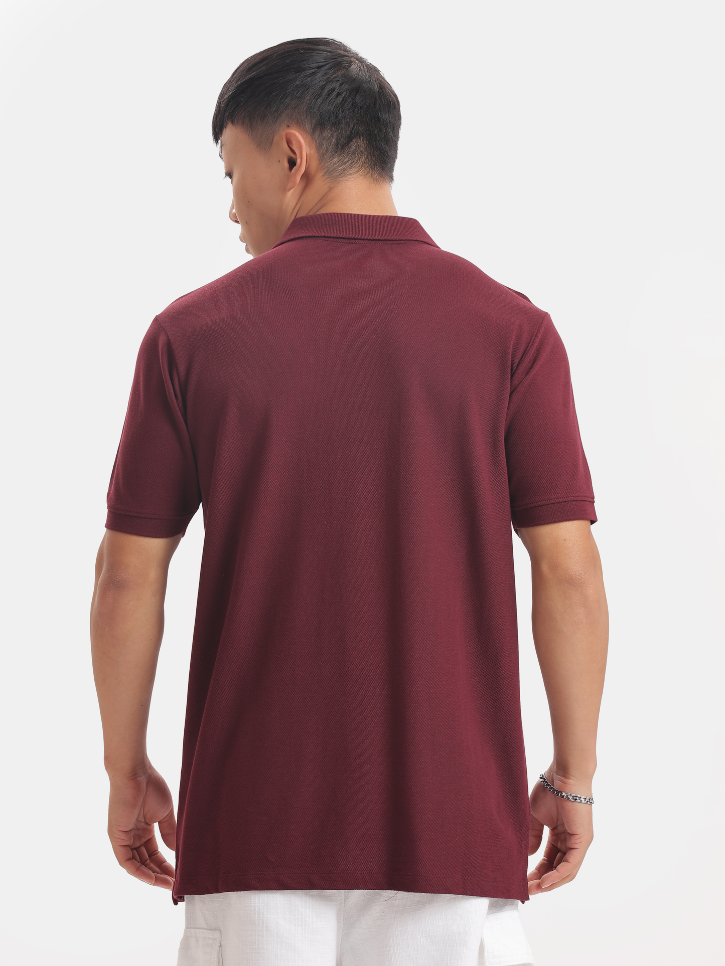 Solid : Maroon Polo