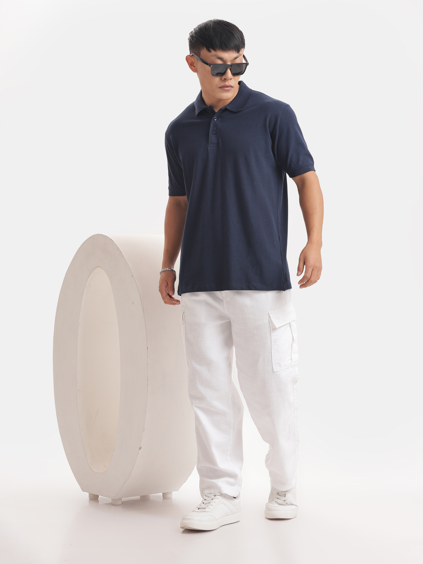 Solid : Navy Blue Polo