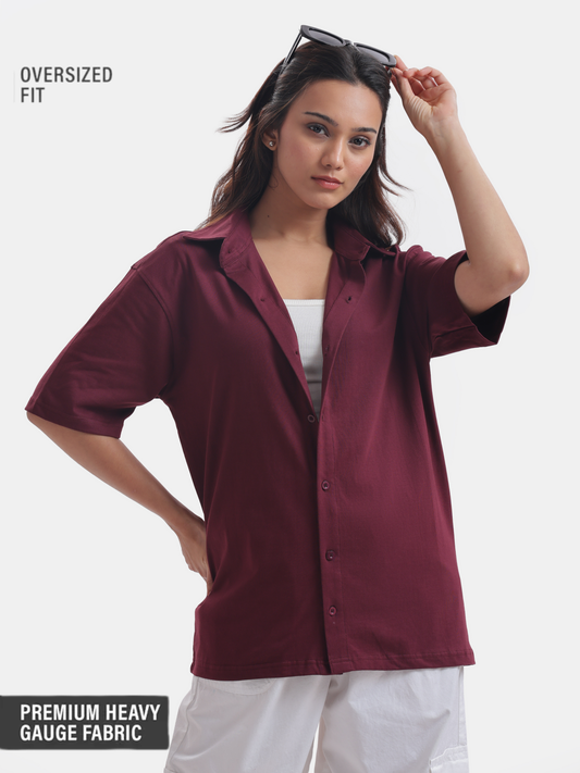 Solid : Maroon Shirt